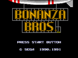 Bonanza Bros screenshot 3 for Sega Master System